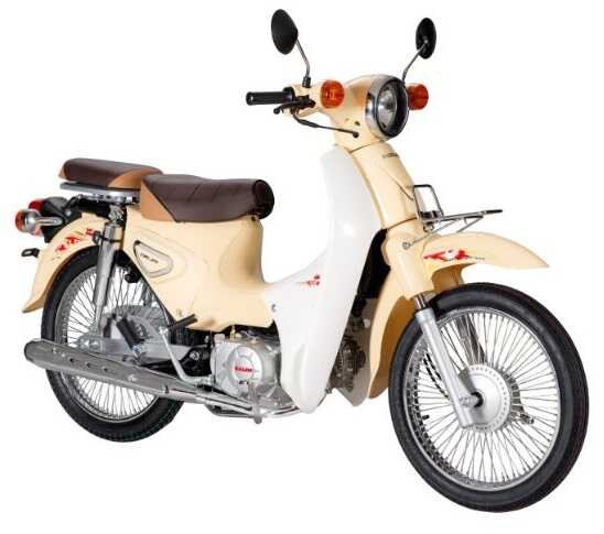 Chiếc xe Cub 81 Halim nhập khẩu với thiết kế cổ điển
