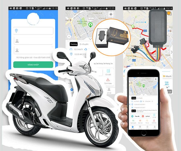 Chiếc xe máy đang được kiểm tra kỹ lưỡng để tìm thiết bị theo dõi