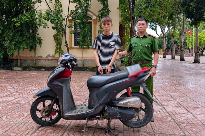 Cơ quan chức năng làm việc với đối tượng trộm cắp phương tiện