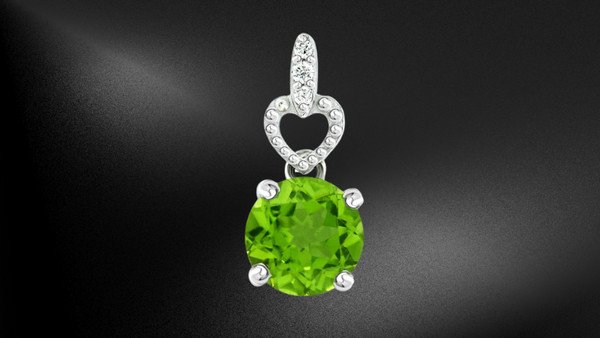 Đá peridot có màu xanh tươi mát, đại diện cho sự thanh khiết và bình yên.
