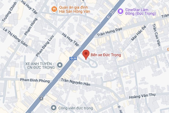 Địa chỉ bến xe khách Đức Trọng