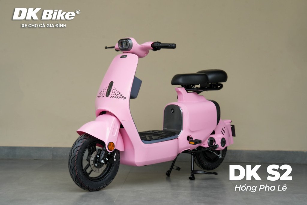 DKBike S2 màu Hồng Phale với thiết kế nhỏ gọn