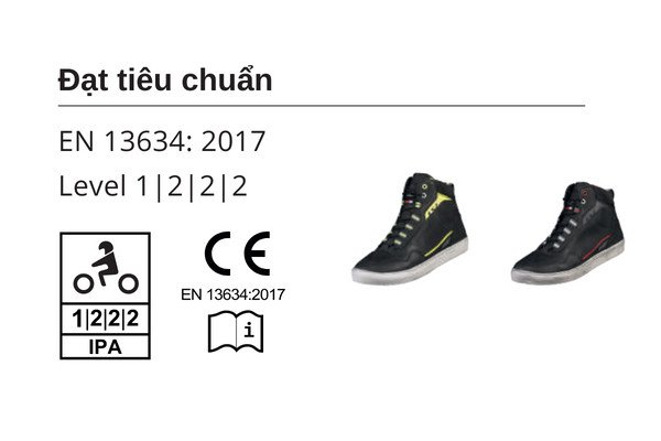 Đôi giày bảo hộ với thiết kế thời trang dành cho nữ biker