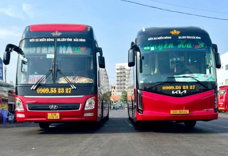 Đội xe hiện đại và tiện nghi của hãng vận tải chuyên tuyến Sài Gòn - Đắk Nông