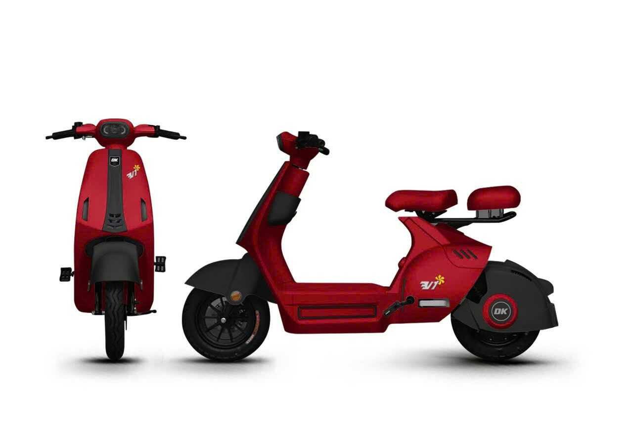 Đuôi xe vuốt nhọn tạo cảm giác thể thao cho xe điện DKBike V1 2025