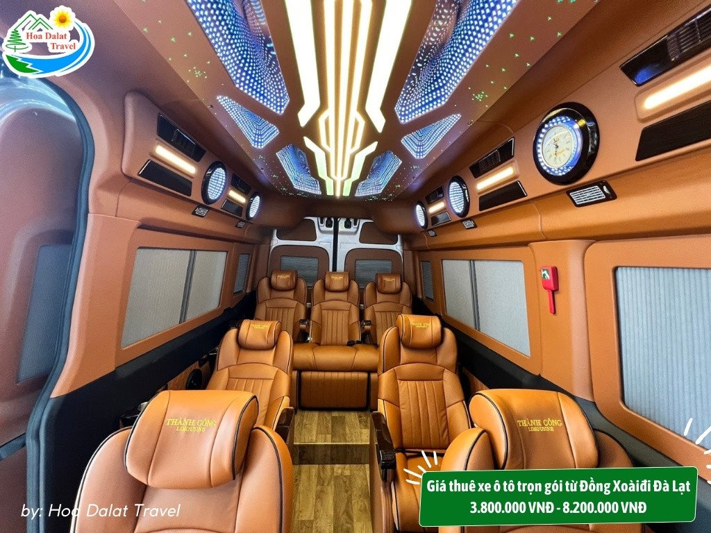 Giá thuê xe ô tô du lịch trọn gói từ Đồng Xoài Bình Phước đi Đà Lạt