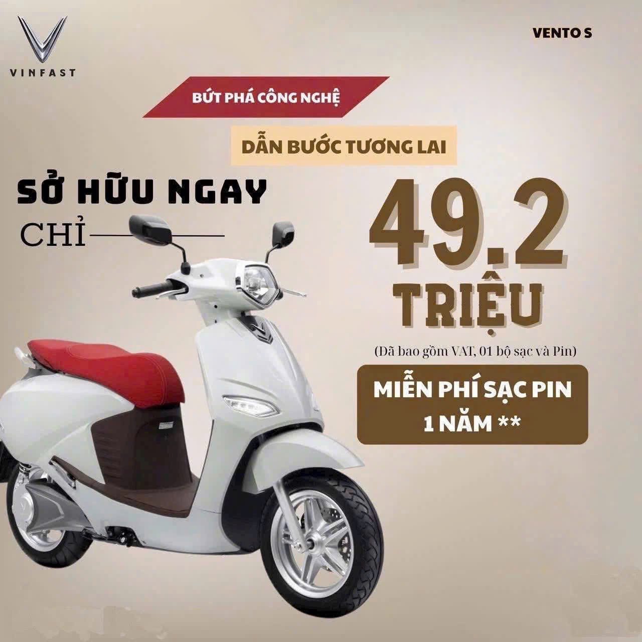 Giá xe máy điện VinFast Vento S tháng 6/2025