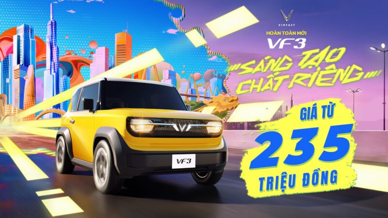 Giá xe ô tô điện VinFast VF3 niêm yết