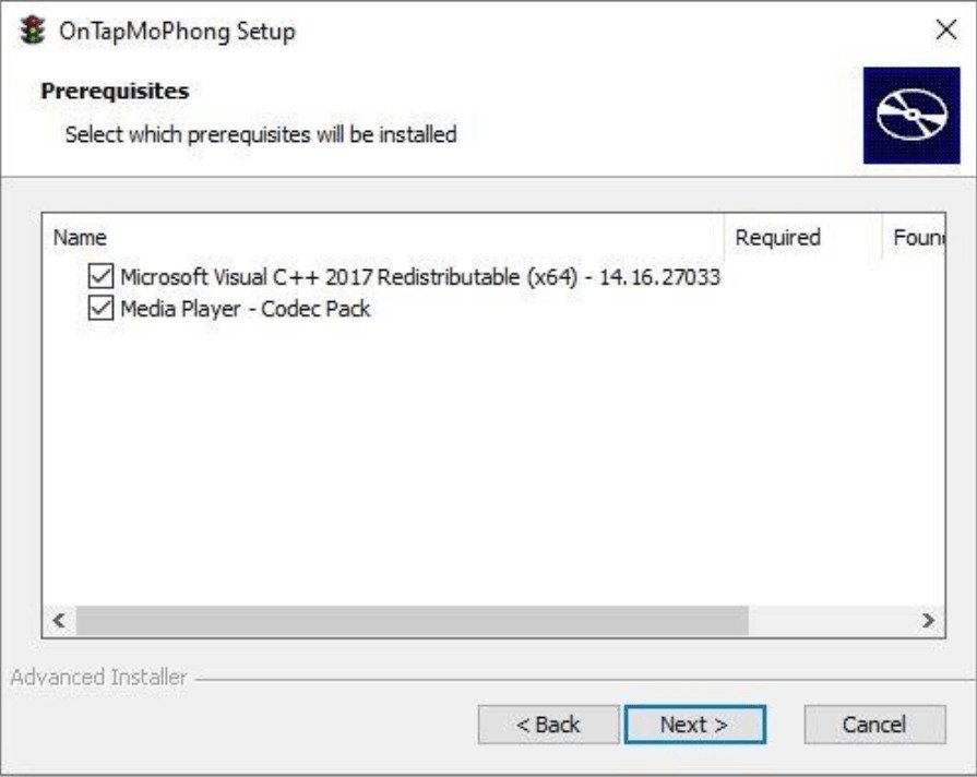 Giao diện cài đặt phần mềm mô phỏng giao thông