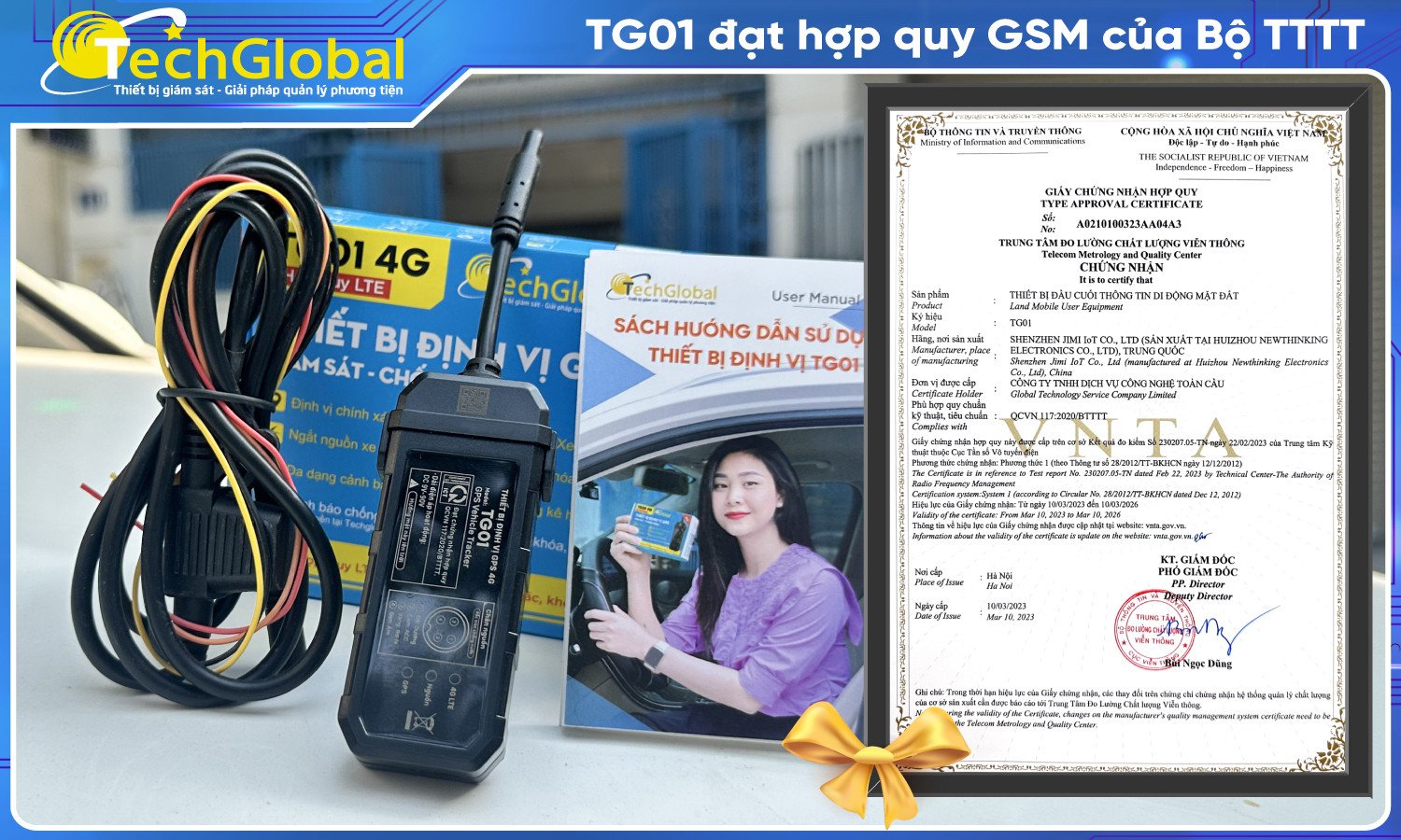 Giấy chứng nhận hợp quy GSM/LTE của thiết bị định vị