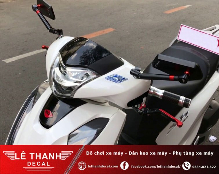 Gương chiếu hậu kiểu Rizoma xéo phong cách thể thao cho xe SH