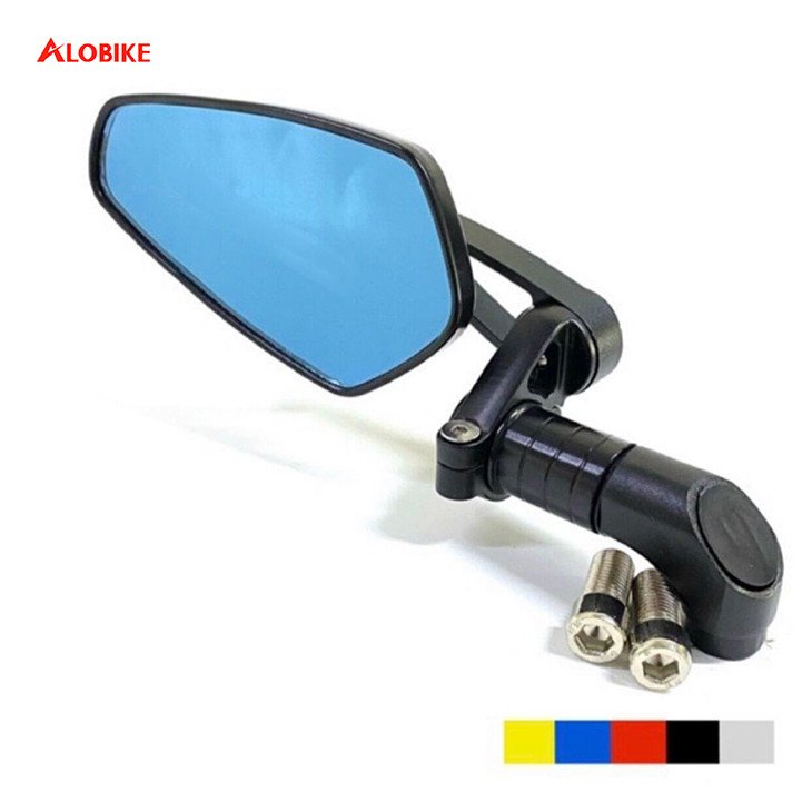 Gương xe máy thời trang chân CNC sáng bóng và chắc chắn, chống rung tốt khi chạy tốc độ cao