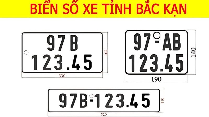 Hệ thống biển số xe 97 tại các huyện tỉnh Bắc Kạn