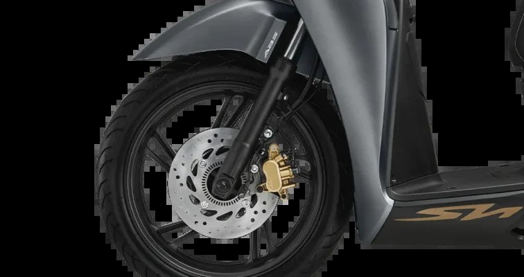 Hệ thống phanh ABS hai kênh giúp tăng cường sự an toàn khi vận hành xe SH 125i