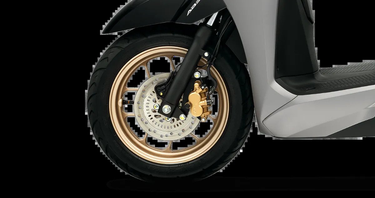 Hệ thống phanh ABS trên bánh trước, tăng cường an toàn khi phanh gấp