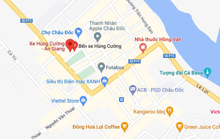 Hình ảnh bến xe hoặc điểm đón trả khách của nhà xe tại An Giang