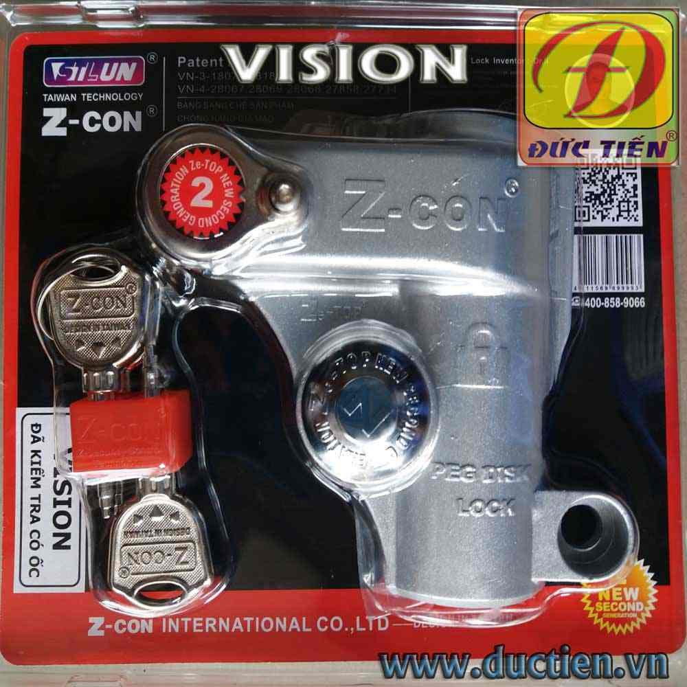 Hình ảnh chi tiết bộ khóa đĩa cơ được thiết kế riêng cho Honda Vision