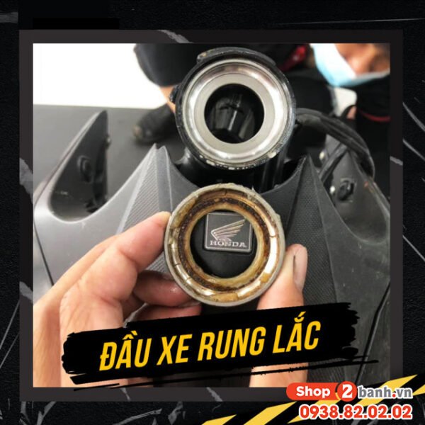 Hình ảnh chi tiết cấu tạo bạc đạn cổ xe máy