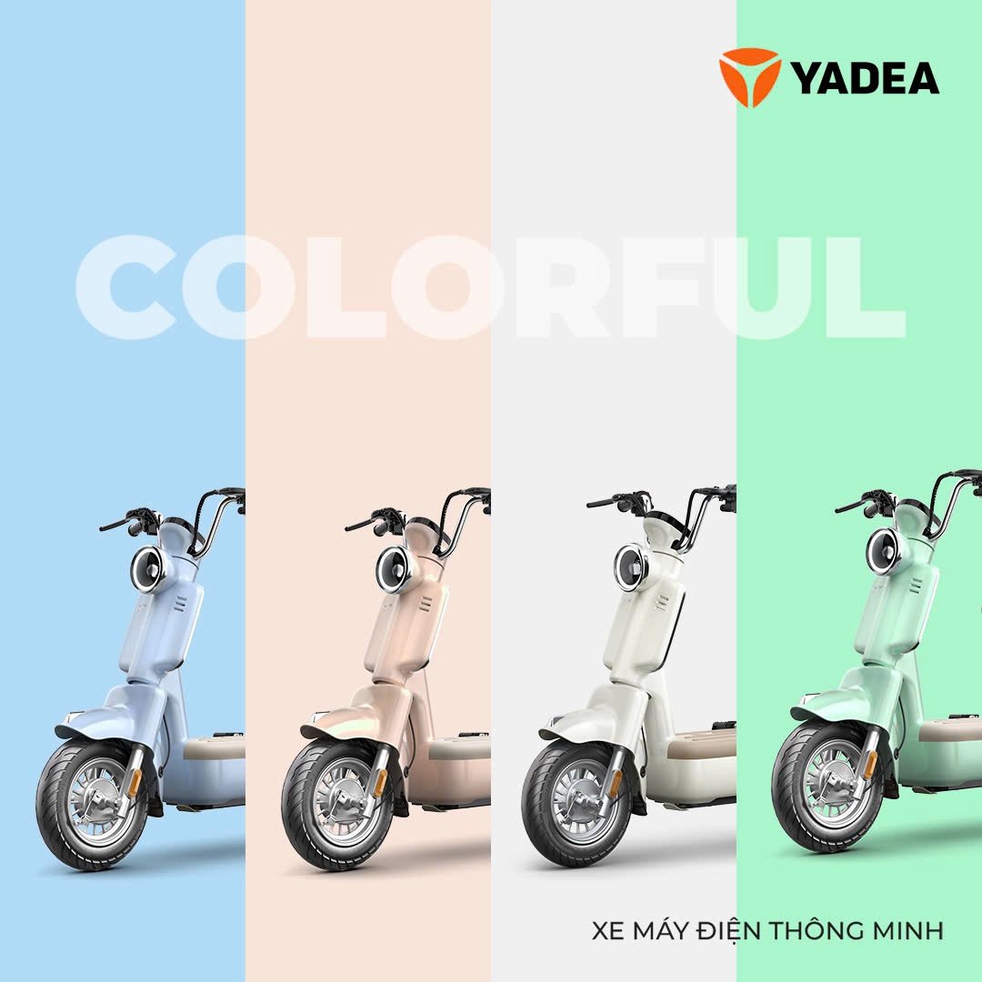 Hình ảnh chi tiết mẫu xe điện Yadea i8 với thiết kế nữ tính