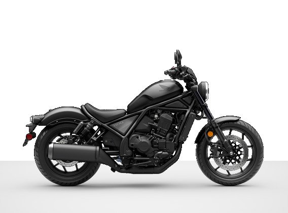 Hình ảnh chi tiết một chiếc Honda Rebel 1100 2025 màu đen mạnh mẽ