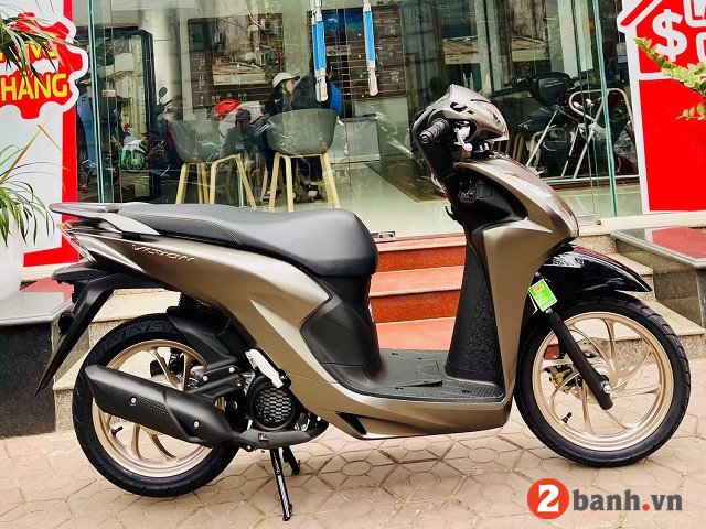 Hình ảnh chi tiết một chiếc Honda Vision phiên bản Cao cấp màu sắc nổi bật