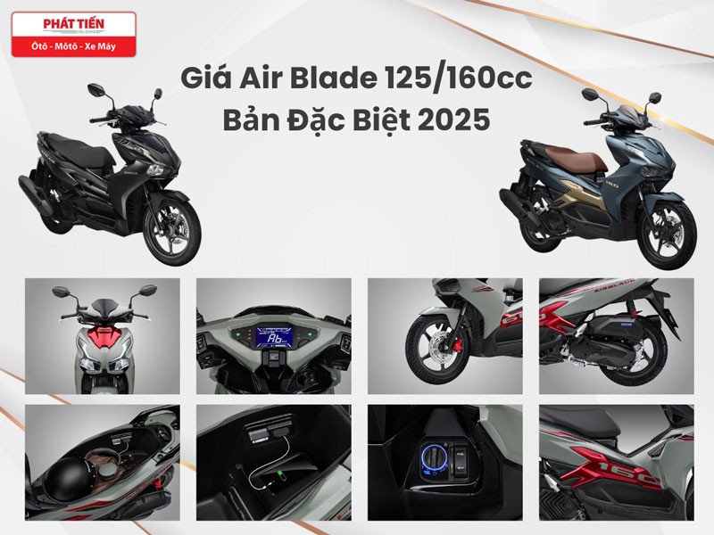 Hình ảnh chi tiết tiện ích và thiết kế của Air Blade phiên bản Đặc Biệt