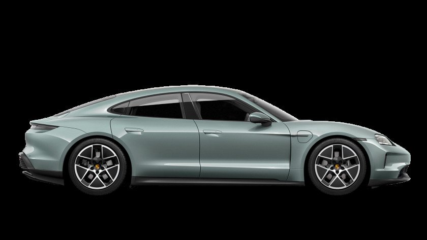 Hình ảnh chiếc Porsche Taycan màu xanh dương đang sạc điện