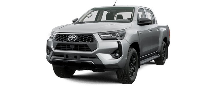 Hình ảnh chiếc Toyota Hilux 2024 màu bạc