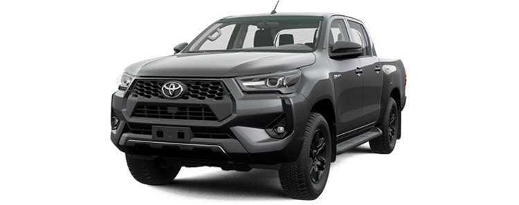Hình ảnh chiếc Toyota Hilux 2024 màu xám