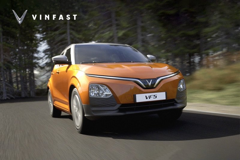 Hình ảnh chiếc VinFast VF 5 Plus nhỏ gọn, phù hợp di chuyển trong đô thị