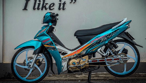 Hình ảnh chiếc xe Wave đơn giản được độ độc đáo với các chi tiết tinh xảo