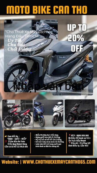 Hình ảnh du khách kiểm tra kỹ lưỡng tình trạng xe máy trước khi nhận thuê tại Cần Thơ