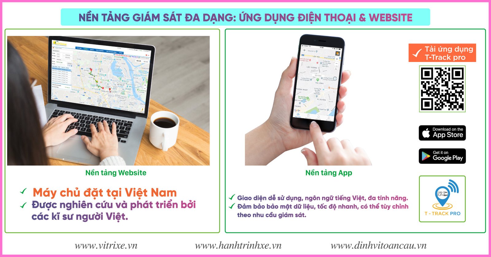 Hình ảnh giao diện theo dõi vị trí xe trên điện thoại và máy tính