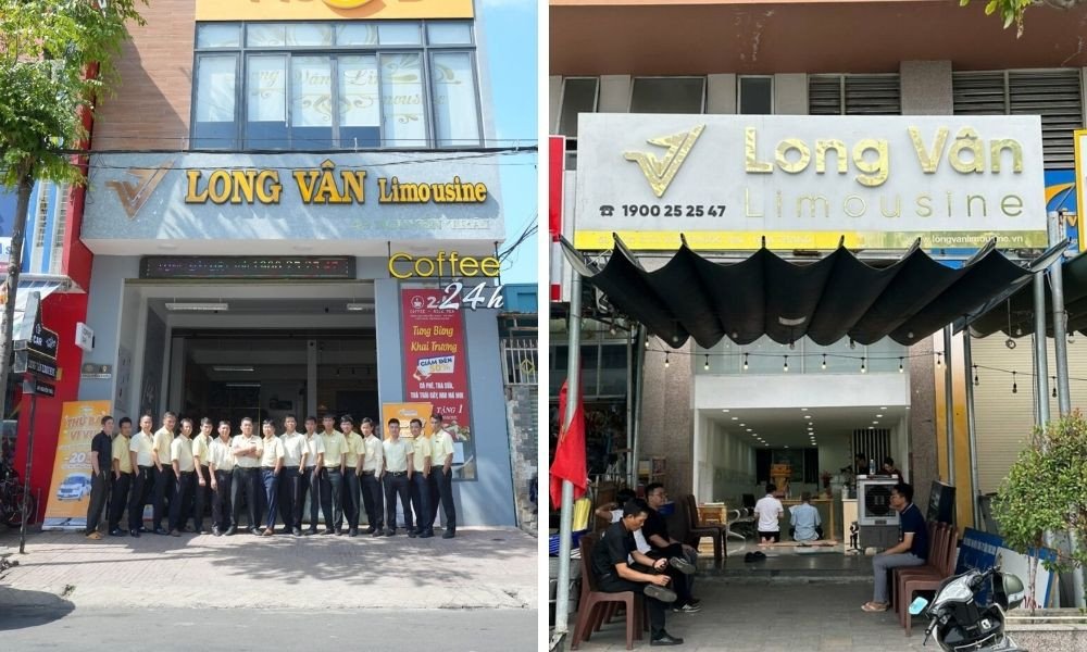 Hình ảnh hành khách có thể đến trực tiếp văn phòng Long Vân Limousine để đặt vé, nhận vé