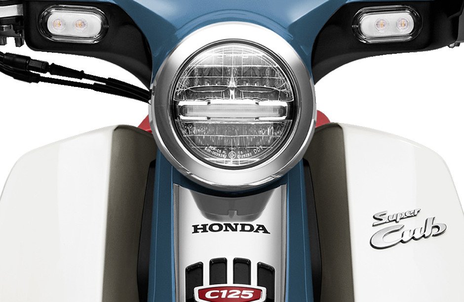 Hình ảnh hệ thống đèn LED hiện đại trên xe máy cub 125