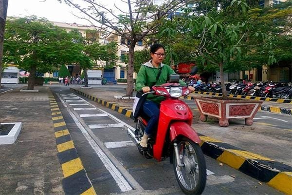 Hình ảnh kết thúc bài thi thực hành phần đường số 8 và các phần thi khác