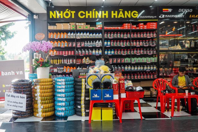 Hình ảnh kiểm tra mức dầu sau khi thay thế