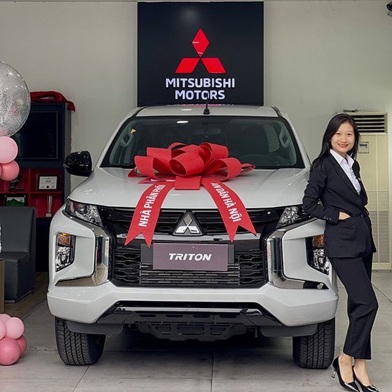 Hình ảnh logo đại lý Mitsubishi cùng thông tin liên hệ