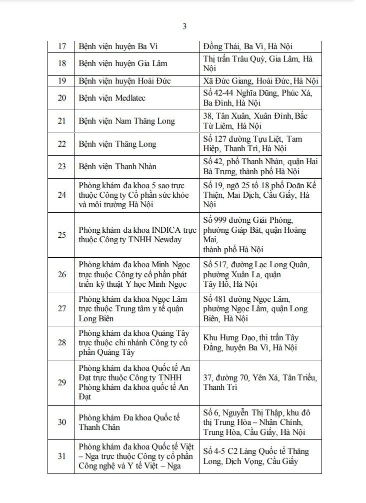 Hình ảnh minh họa bảng giá dịch vụ y tế