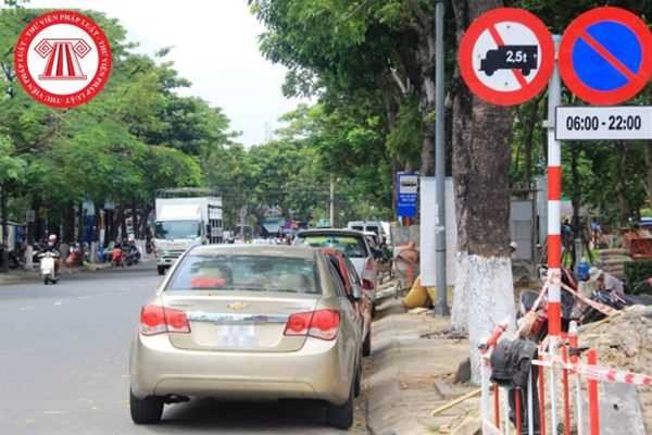 Hình ảnh minh họa biển báo cấm đỗ xe P.130