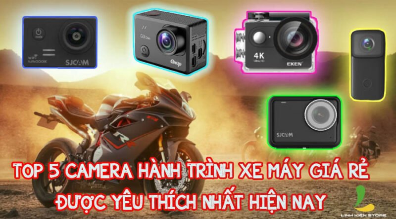 Hình ảnh minh họa các loại phụ kiện camera hành trình gắn trên xe máy