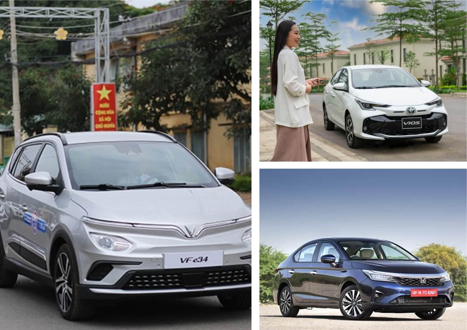 Hình ảnh minh họa các loại xe 4-7 chỗ thường được sử dụng cho dịch vụ xe ghép liên tỉnh