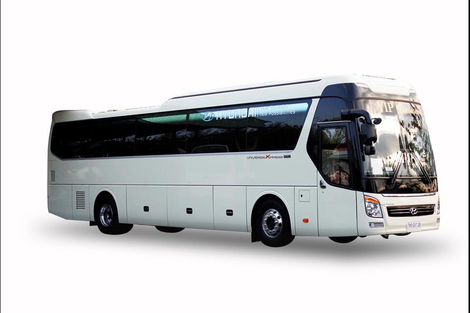 Hình ảnh minh họa các loại xe khác nhau từ 4 đến 45 chỗ sẵn sàng phục vụ khách du lịch