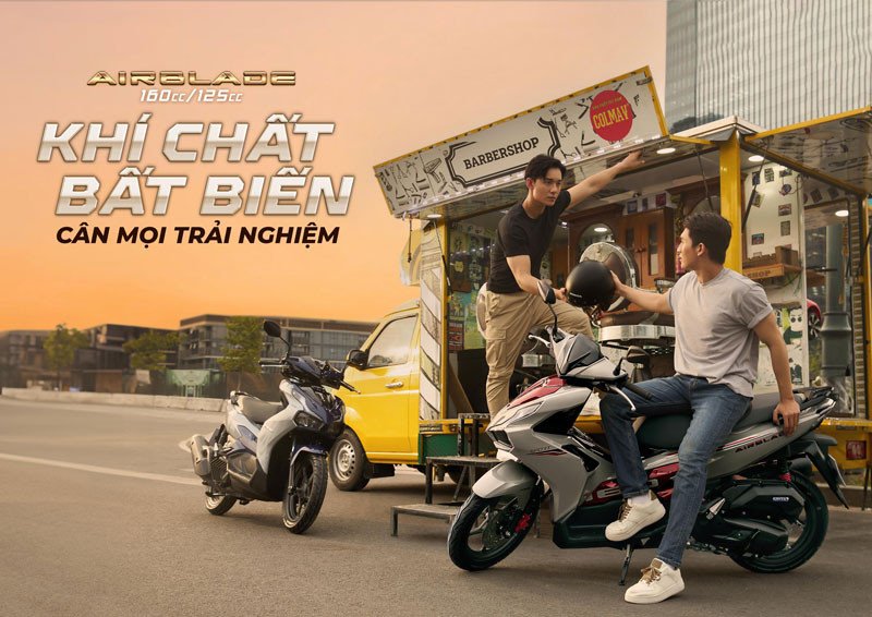 Hình ảnh minh họa các phiên bản Air Blade 125cc và 160cc mới nhất