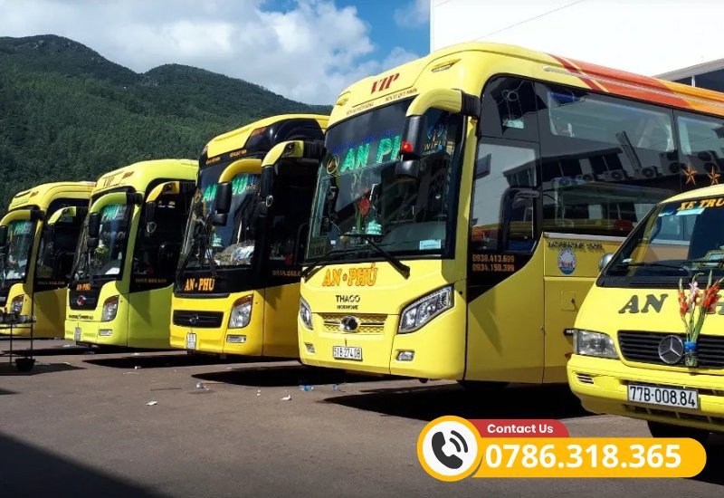 Hình ảnh minh họa cho dịch vụ xe giường nằm của nhà xe An Phú tại Quy Nhơn