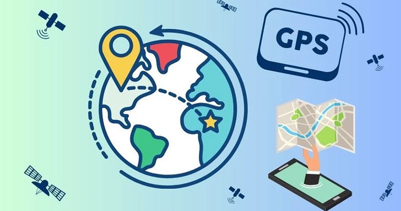 Hình ảnh minh họa công nghệ định vị GPS được tích hợp trên xe máy điện để theo dõi lộ trình và vị trí