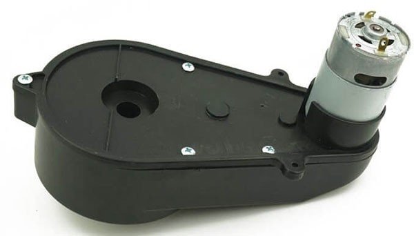 Hình ảnh minh họa động cơ bên trong xe điện trẻ em