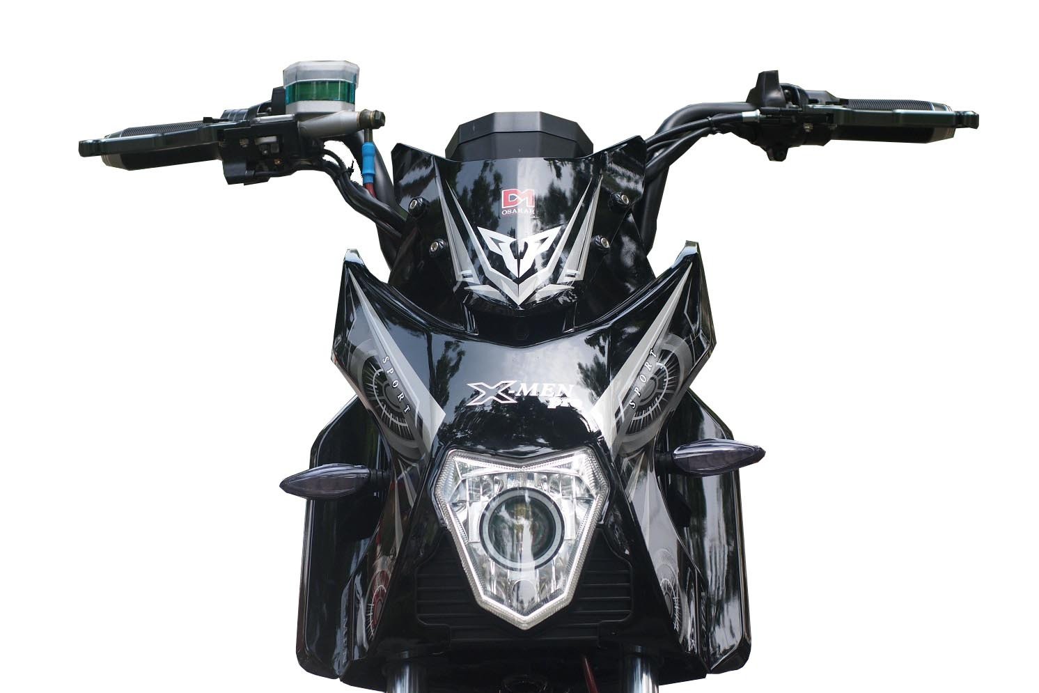 Hình ảnh minh họa động cơ và các chi tiết kỹ thuật của xe máy điện Osakar Xmen Pro