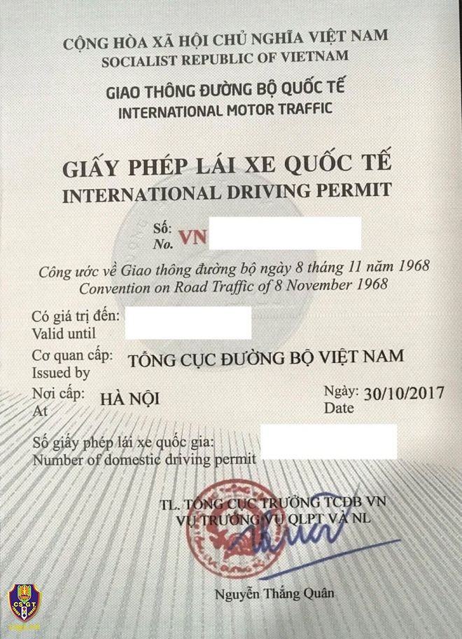Hình ảnh minh họa giấy phép lái xe quốc tế IDP trong thực tế