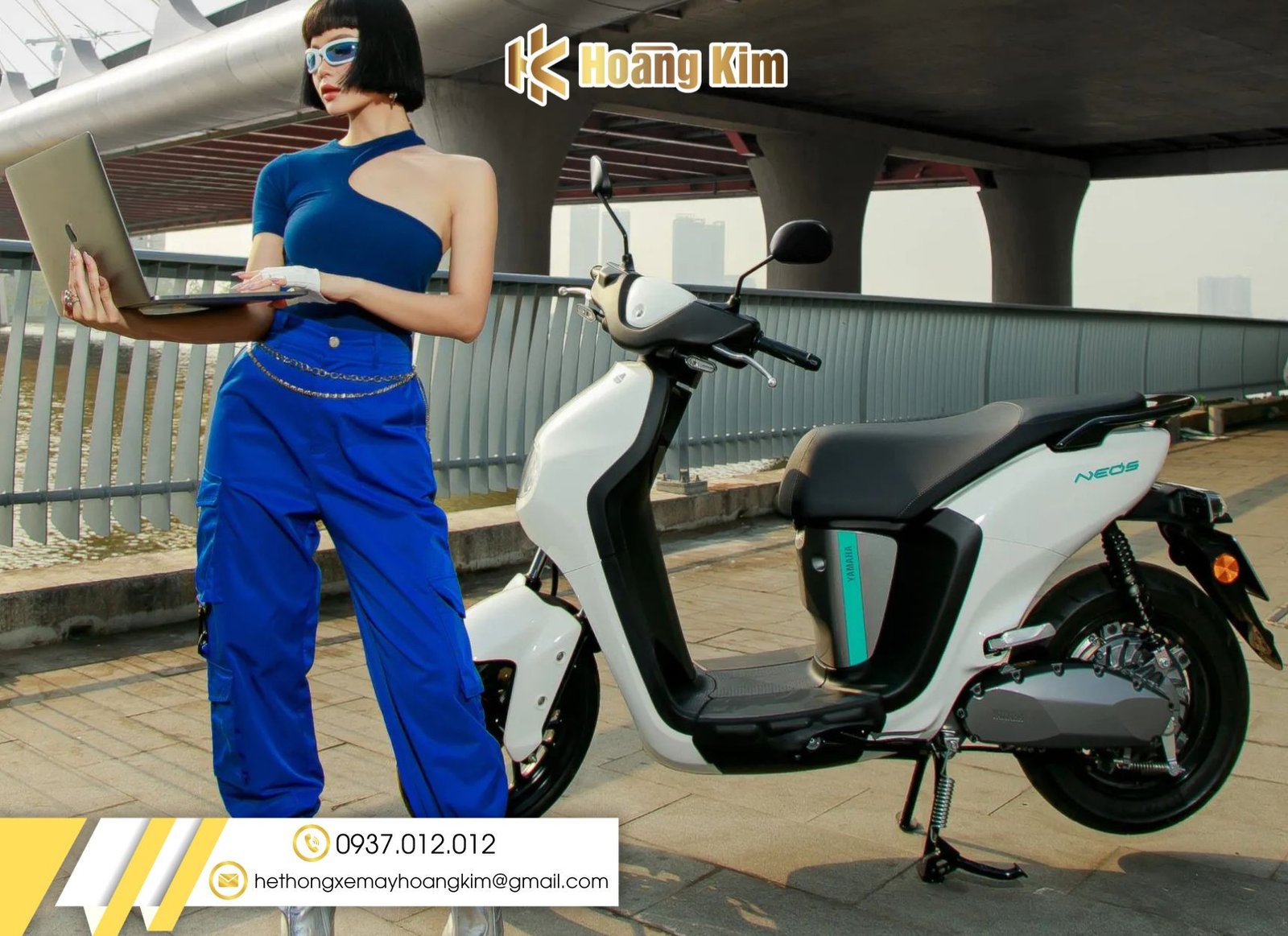 Hình ảnh minh họa khả năng vận hành và thiết kế của xe điện Neos